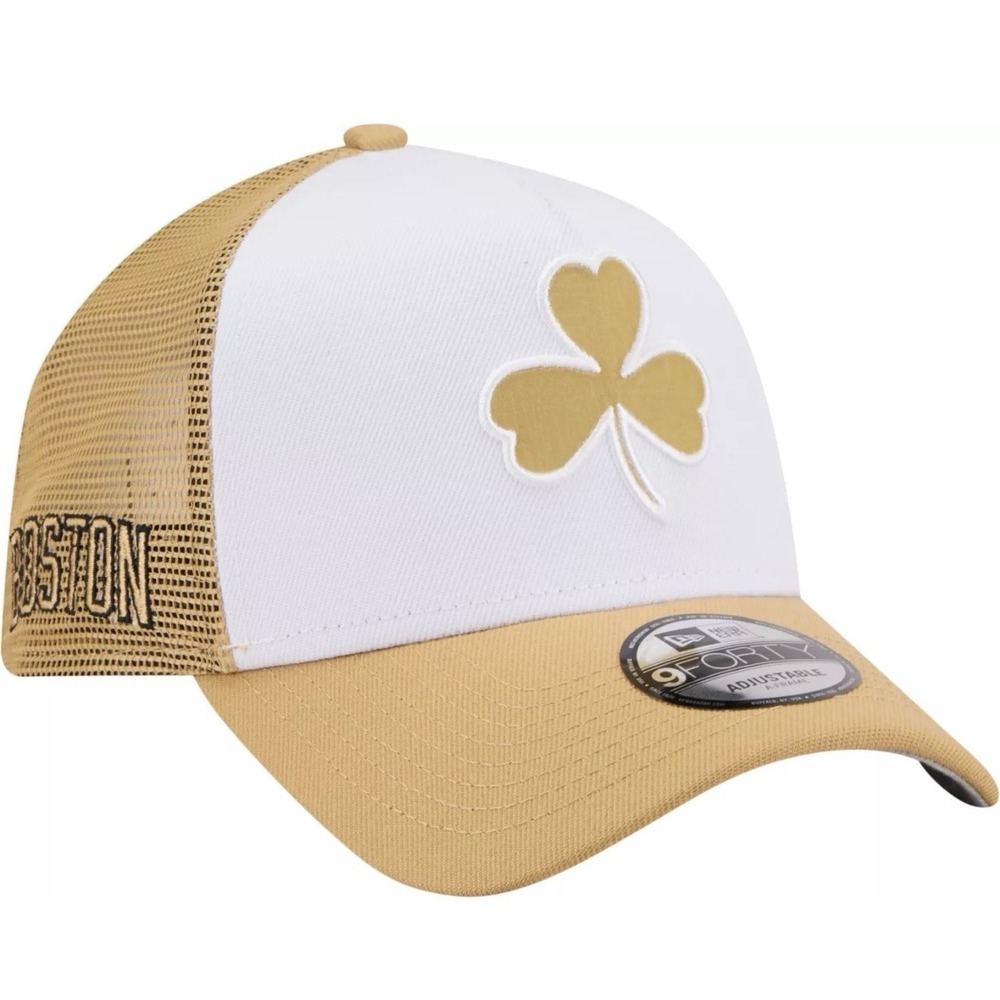 New Era 9Forty Adult 2025-26 City Edition Boston Celtics Logo Trucker Hat NWT